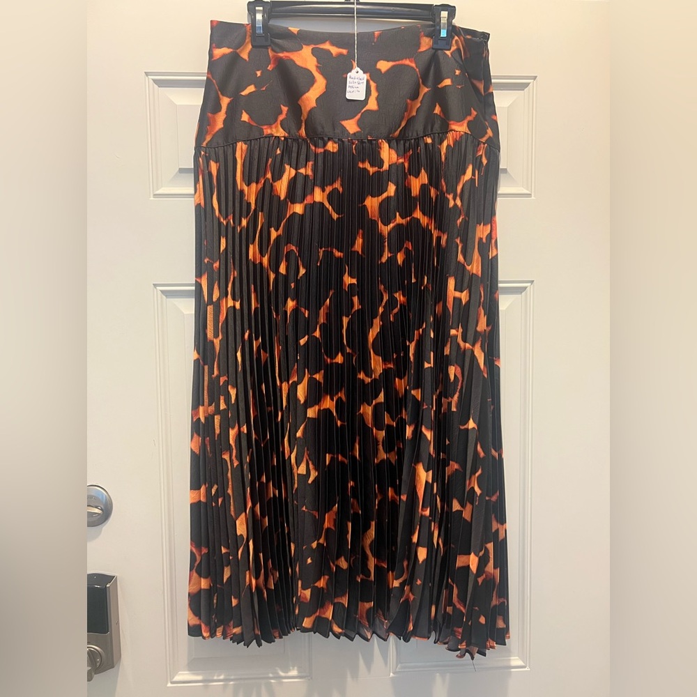 Future Collective Black and Gold Patterned Skirt
